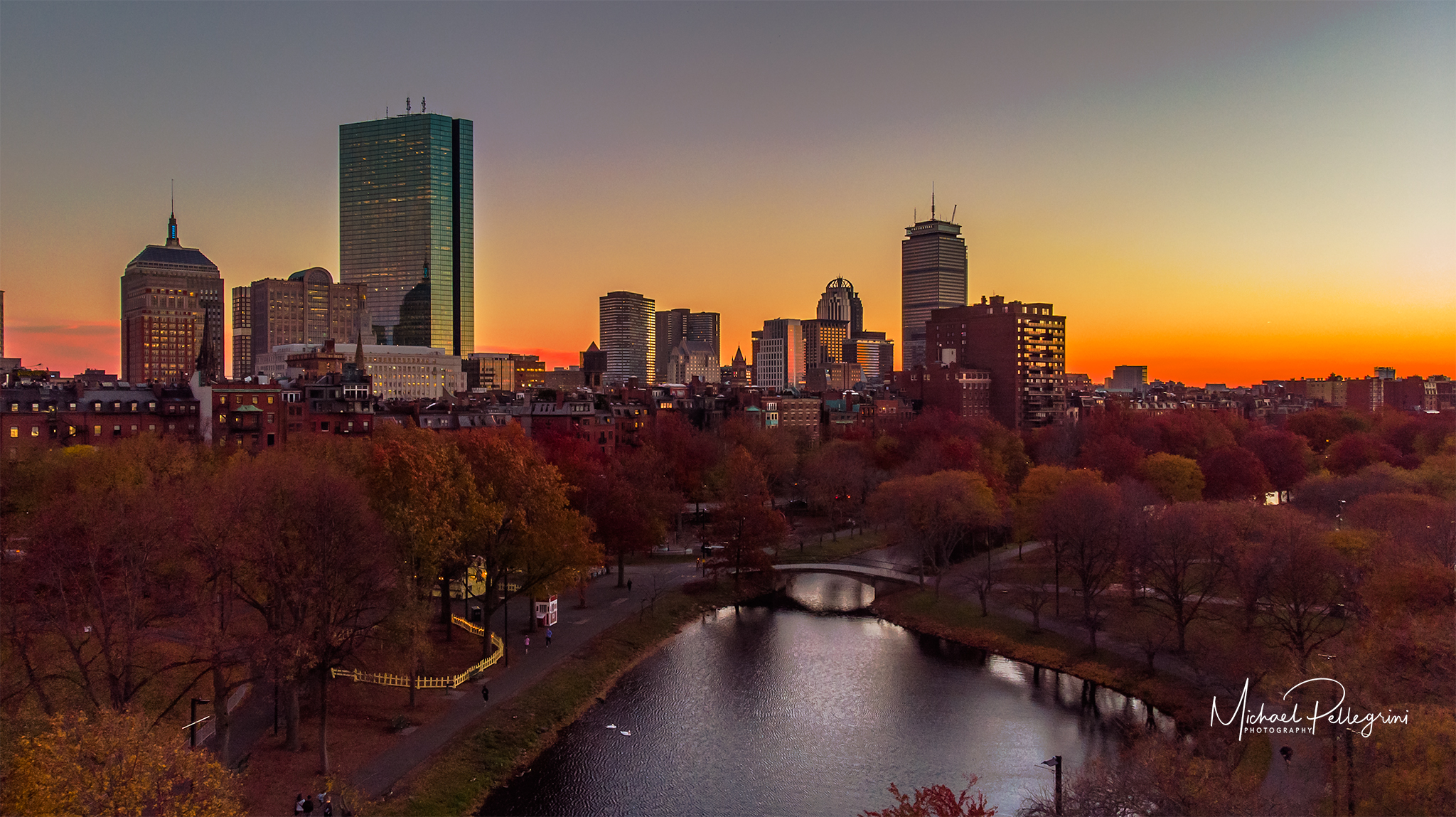 Boston Over the Esplanade